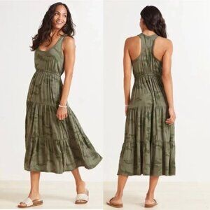 Evereve Sundry Women’s The‎ Malibu Maxi Dress Green Camo Sundry Size 1 = Size S